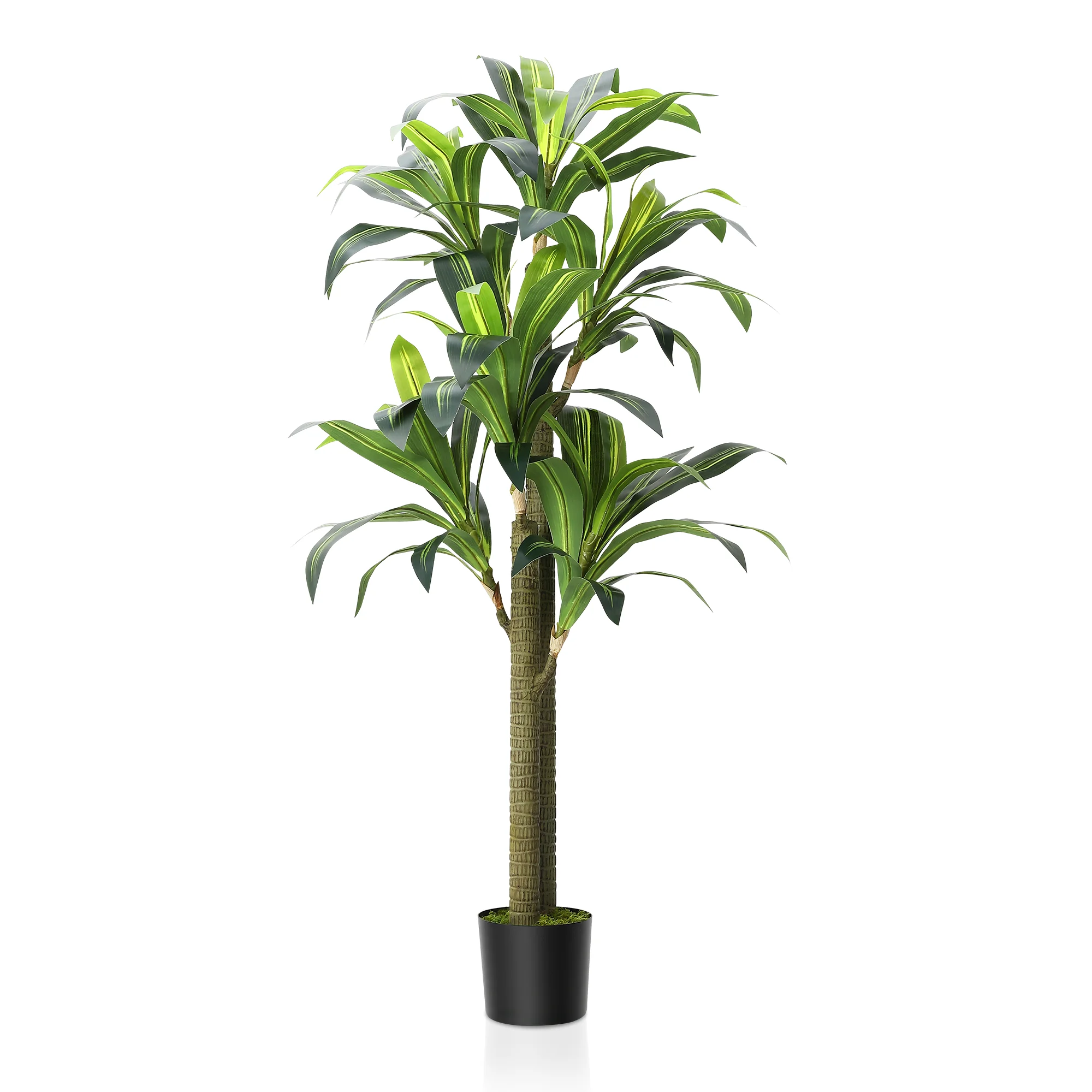 

5.4 FT Artificial Tree - Dracaena Silk Plant Artificial House Plants Evergreen Dracaena Marginata Yucca Palm Trees in Pot for O