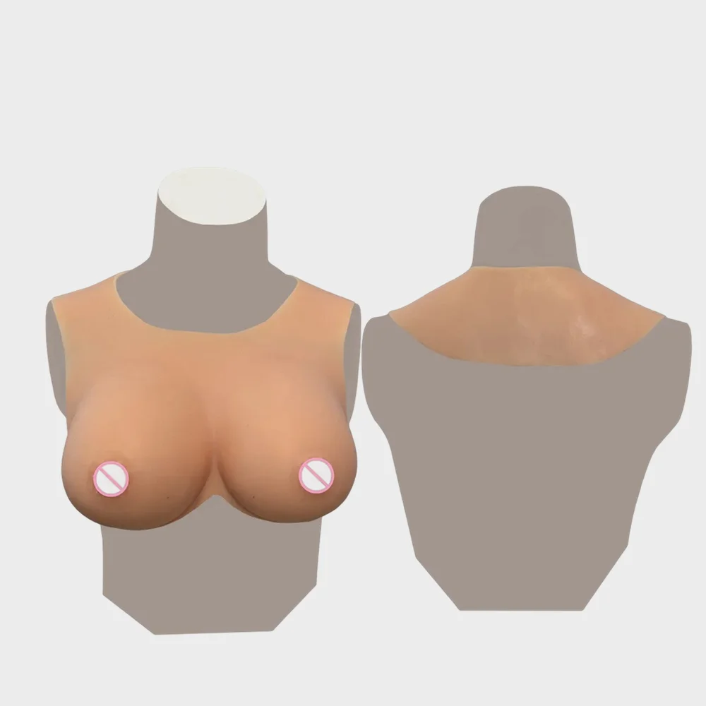 

Realistic Fake Boobs Tits Artificial Silicone Breast Forms Plate For Crossdresser Cosplay Shemale Drag Queen