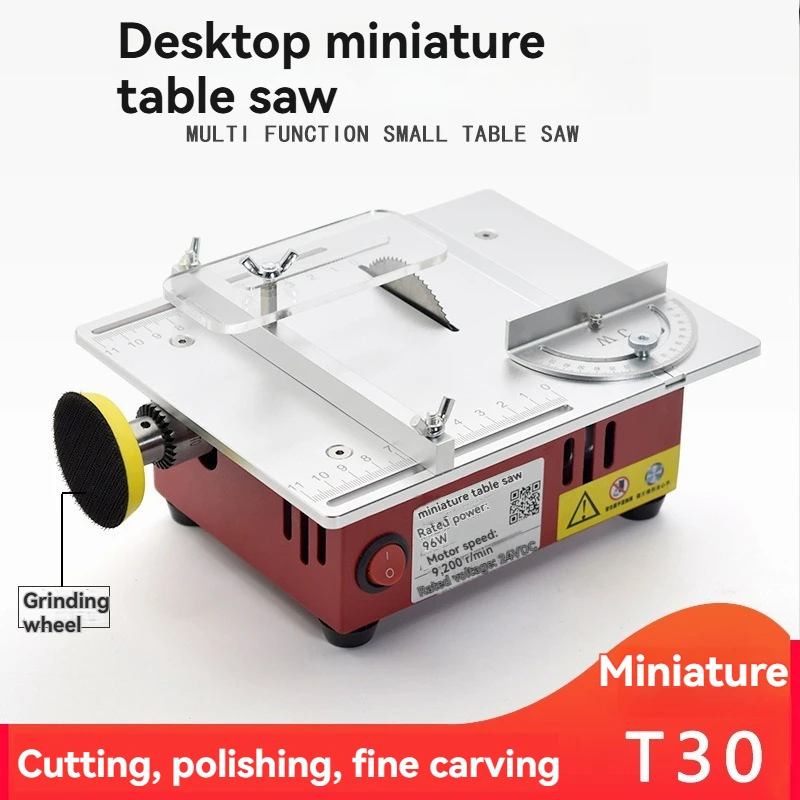 Micro Desktop Table Saw Precision Small Cutting Machine DIY Model Multifunctional Household Mini Electric Saw