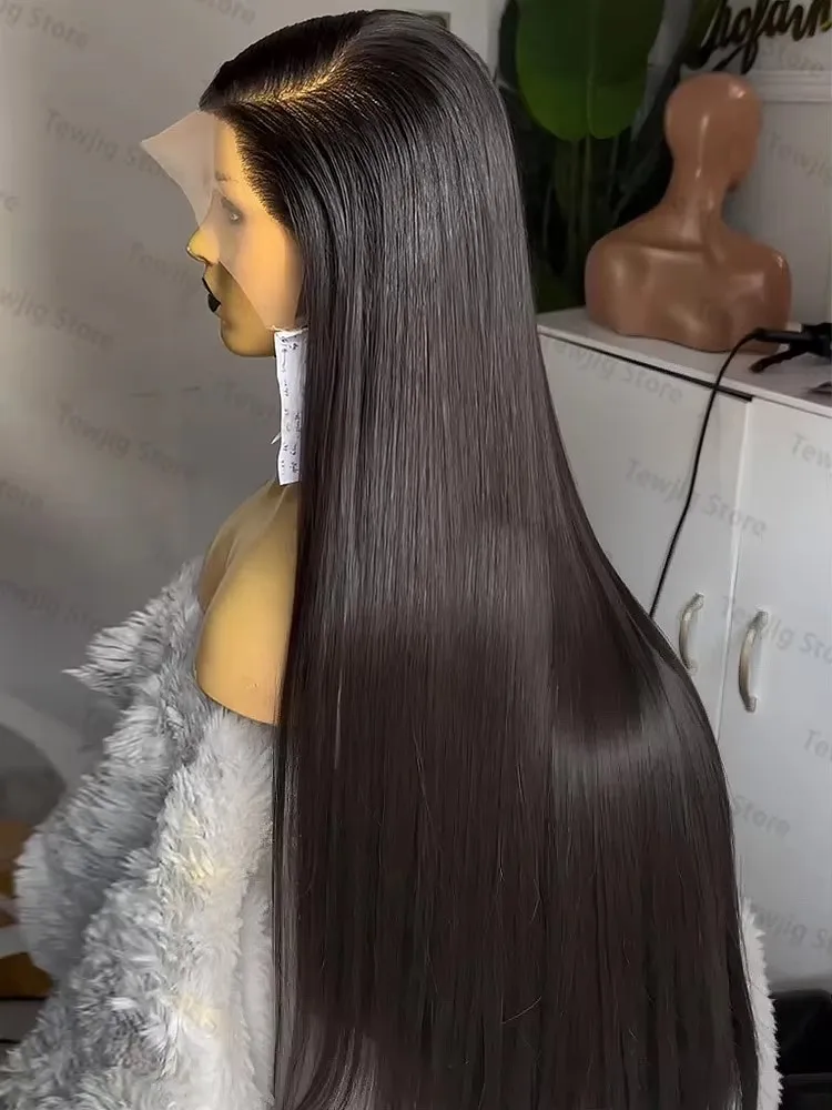

180 Density Straight Human Hair Wigs 13x6 HD Lace Frontal Wig Brazilian Bone Straight 5x5 Glueless Wigs Human Hair For Women