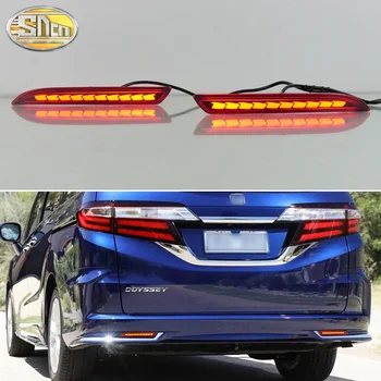 For Honda Odyssey 2014-2024 3-in-1 functions 12V LED bumper light rear fog light brake light dynamic turn signal reflector