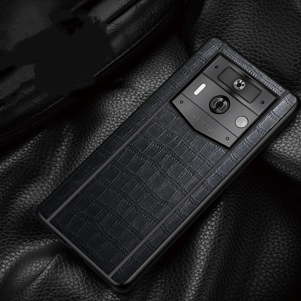 Slim PU Leather Crocodile Pattern Case For VERTU METAVERTU 2 Shockproof Back Cover