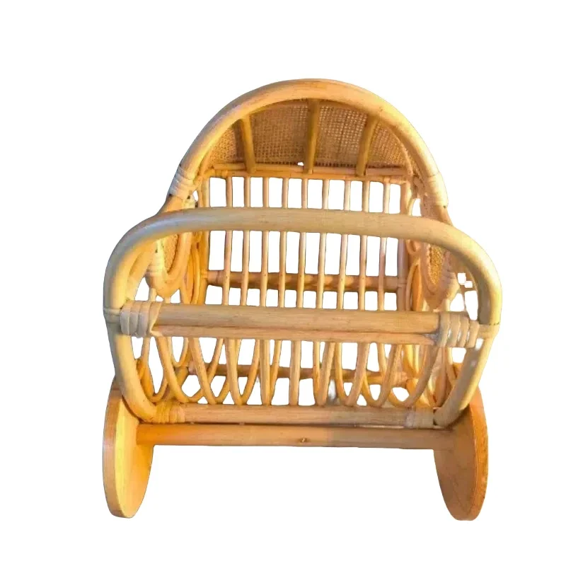 طفل ريترو سلة الروطان حاوية مستديرة كرسي الوليد التصوير الدعائم بيبي بوي فتاة الانتحال السرير خلفية اطلاق النار الملحقات #6