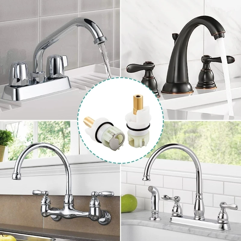 réparation remplacement tige robinet cuisine, pièce rechange en matériau ABS pour robinet RP25513, à