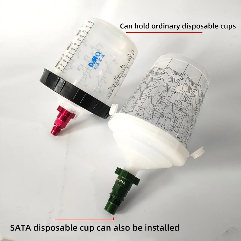 Suitable For SATA/ANEST/WARTE Spray Gun Disposable No-clean Paint Can Adapter Accessories