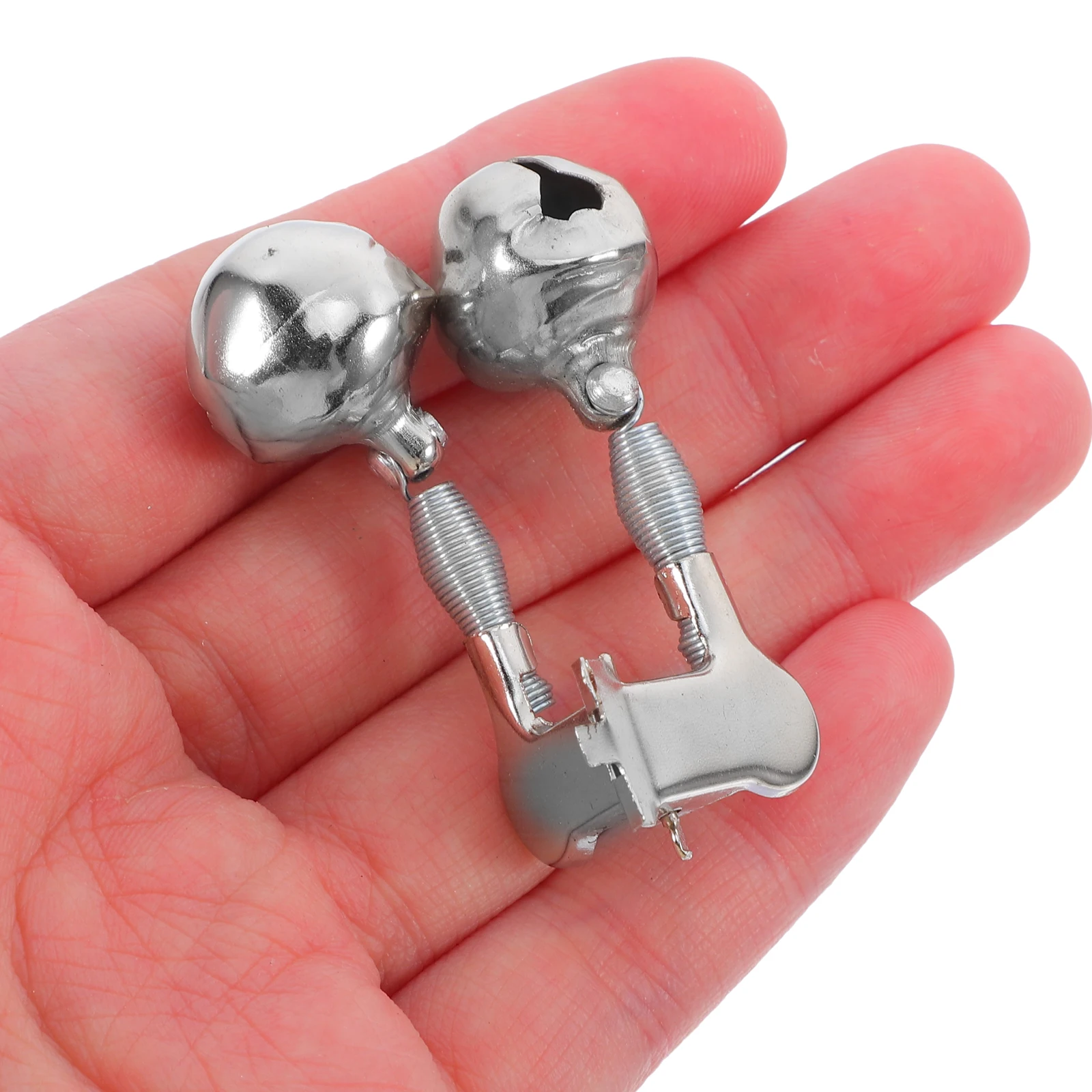 

10pcs Induction Bells Silver Sturdy Stainless Steel Bite Alarms for Sea Rods Fishing Sets Accessories Bell Weights Carp Fishing