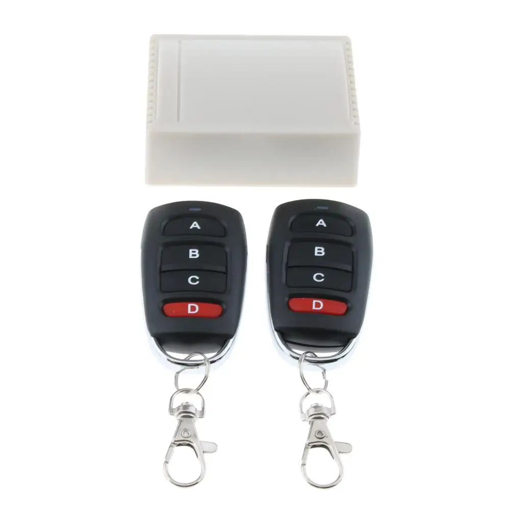 DC 12 V 4 Kanäle RF Wireless Fernbedienung Relais Schalter Empfänger Sicherheit