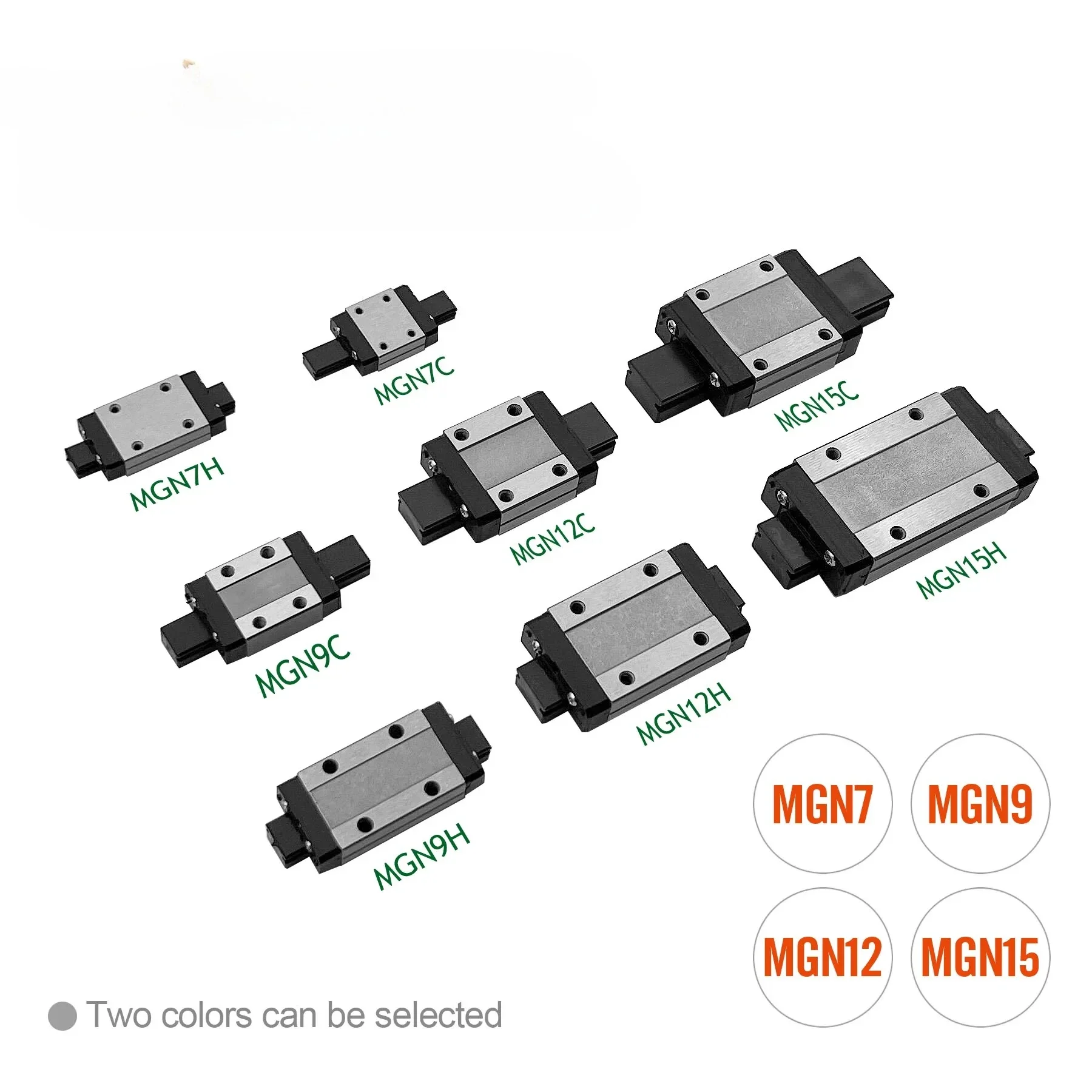 1 linear guide+1 carriage 3D Printer part  MGN7C MGN9C MGN12H MGN15C  miniature linear rail slide MGN7H MGN12C300/350/400mmMGN9H