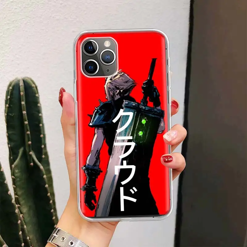 Final Fantasy VII For iPhone 16 15 14 13 12 11 Pro Max Phone Case X XS XR 7 Plus Print 8 SE Apple Fundas Cover Coque 11 15 13 14