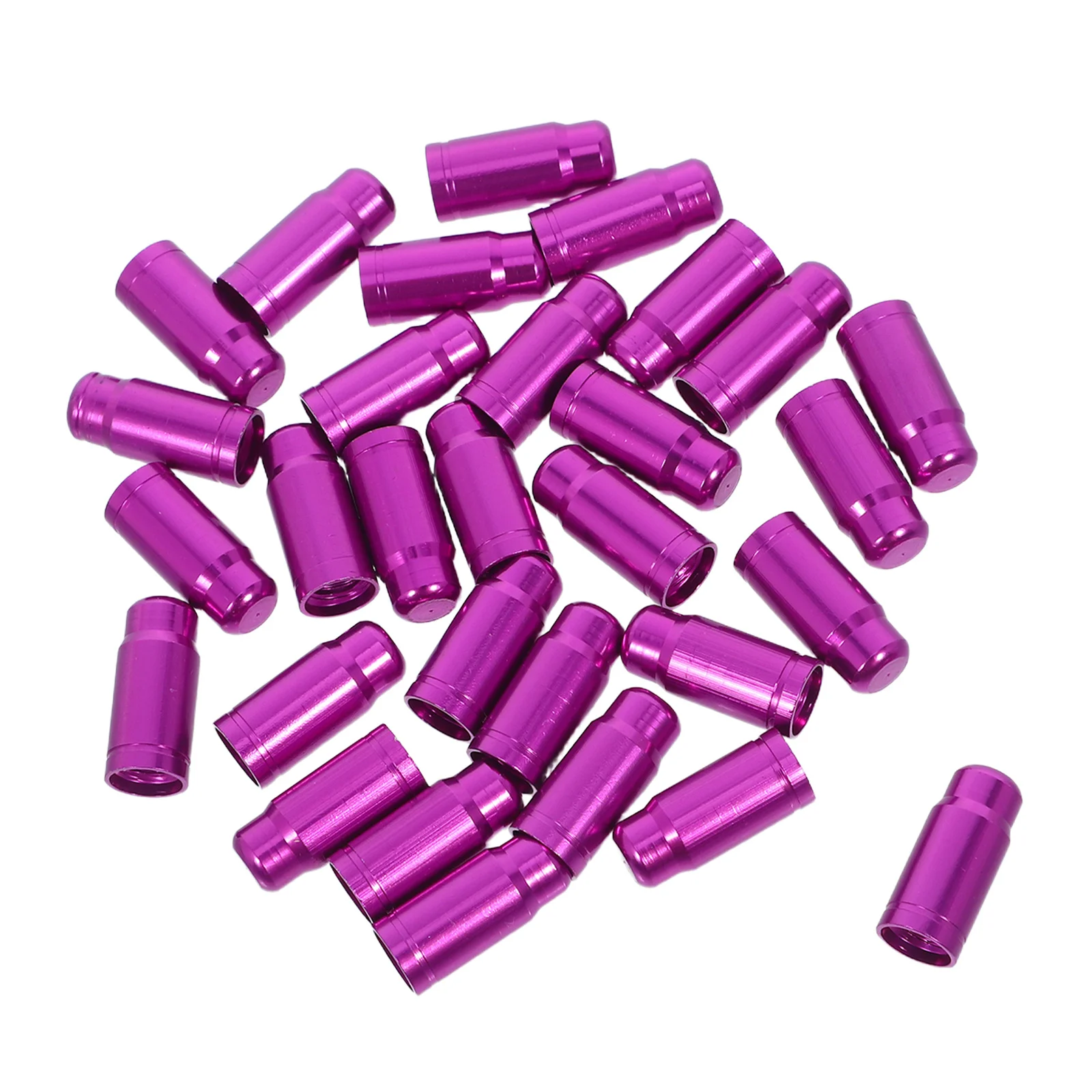 

30pcs Aluminum Alloy Tire Valve Caps Purple Presta Stem Caps Dustproof For Car Truck Motorcycle Wheels Auto Accessories