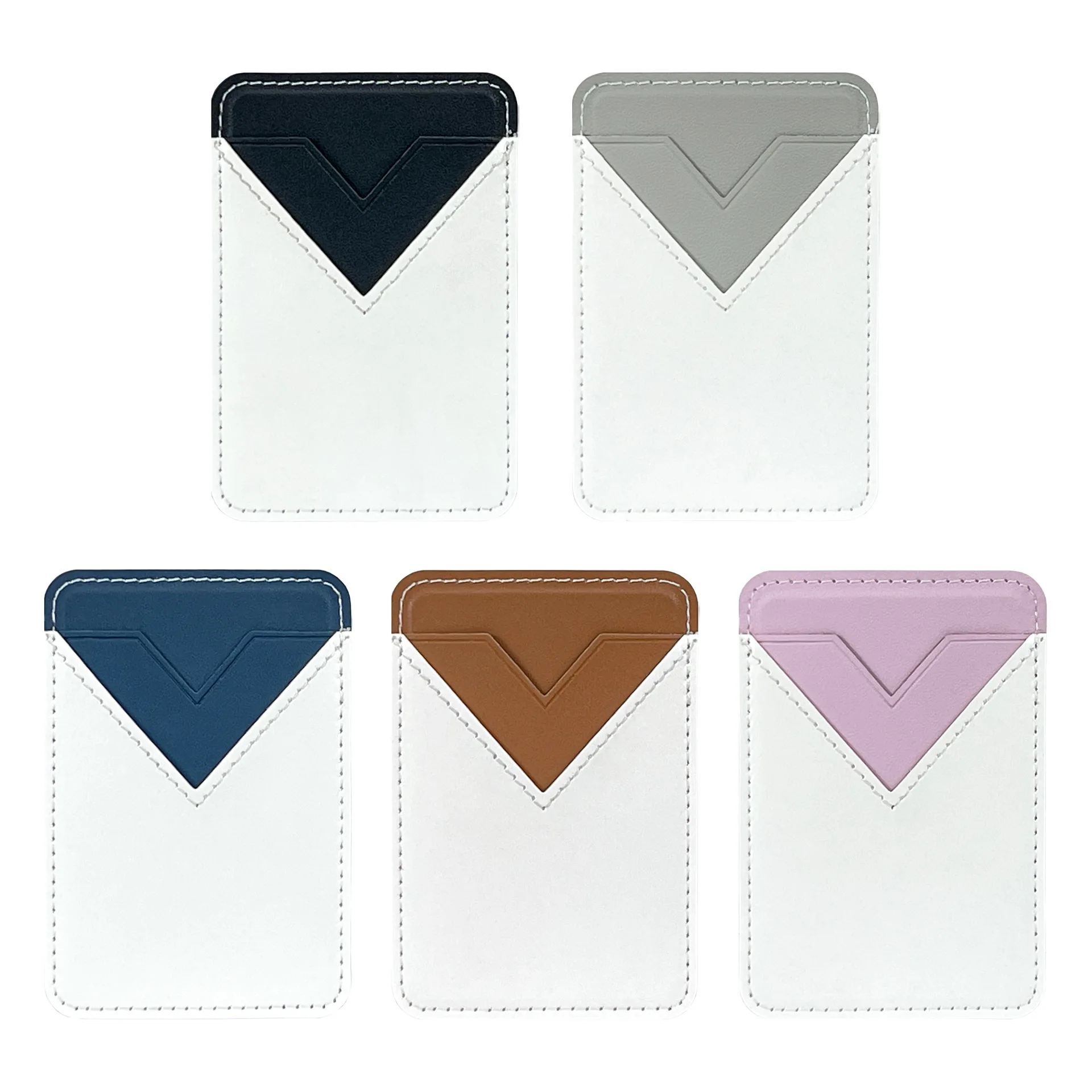 10pcs/lot Sublimation Blank PU Leather Phone Case Back Cover Card Holder Fashionable DIY Print Personalized