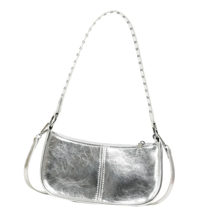 Bolso mujer, bolso hombro estilo coreano, bolso axila Color bolso cruzado cuero PU, bolso axila