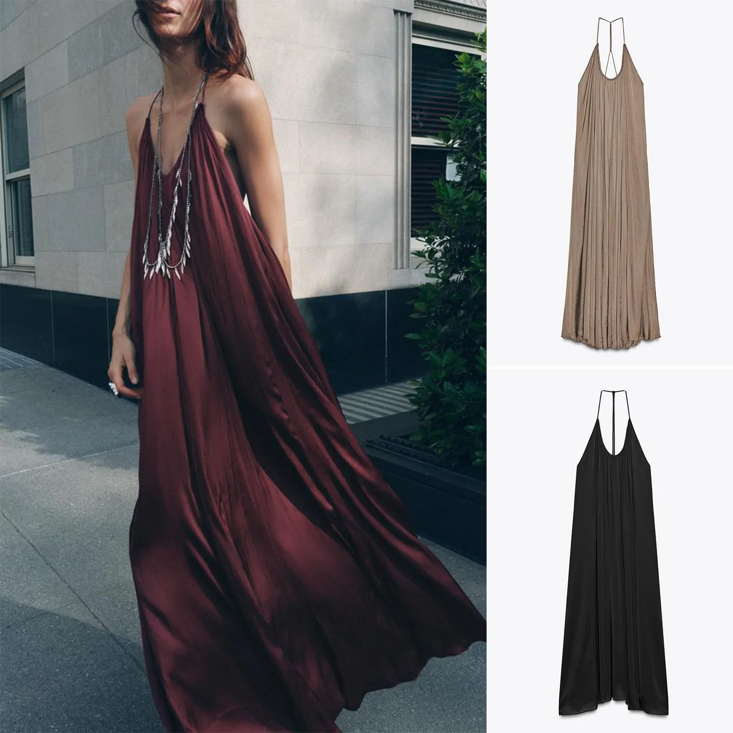 الخريف المرأة بال حزام الساتان يشعر الدكتور عادية Sle مهدب فضفاض الخصر ألياف البوليستر لا Sve ميدي X الإصدار