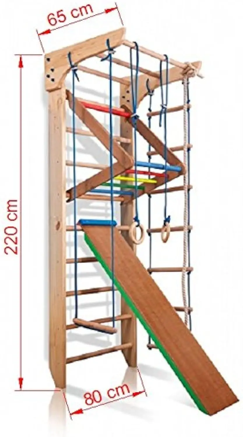 Sports Baby Indoor Playground Kid Gym Sports Equipment Wooden Climbing Wall