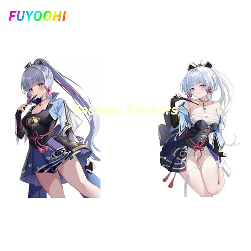 

FUYOOHI Play Stickers Genshin Impact Kamisato Ayaka Car Sticker Vinyl Car Wrap Laptop Decal Occlusion Scratch Personality Decor
