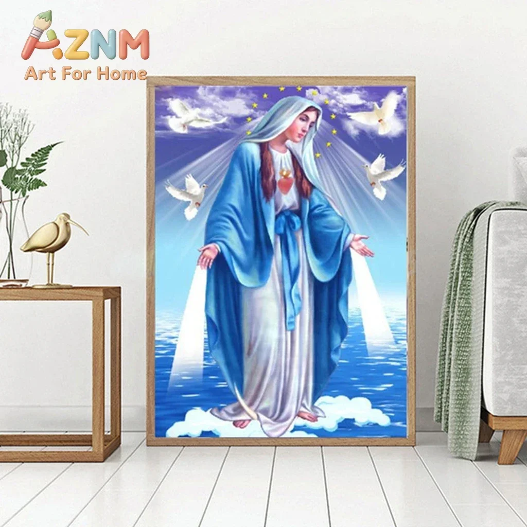 2026 Virgin Mary Jesus Religion Madonna Room Decoration Nordic Poster Wall Picture for Living Room Wall Art Canvas