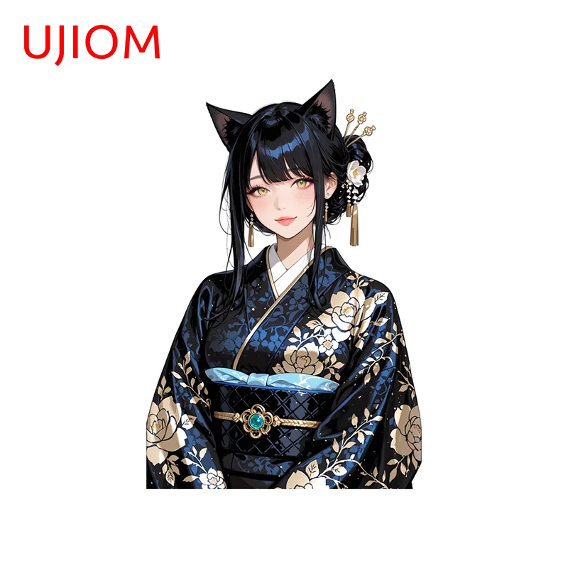 UJIOM Samurai Geisha Pretty Waifu Wall Sticker Artistic Elegant Attractive Edgy Graphics Decal Suitable For Game Room Decoration