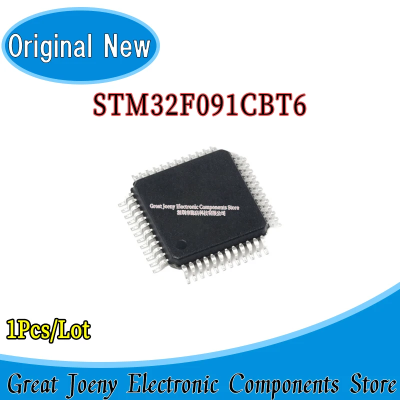 100% New Original STM32F091 STM32F091CBT6 STM32F091CCT6 IC MCU Chipset LQFP-48 Bulk Best Price Plastic Casing