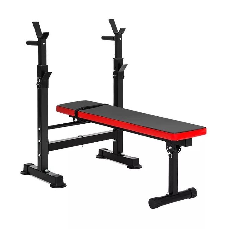 Press Weight Bench Foldable Workout Fitness Weight Squat Rack Strength Training Bench