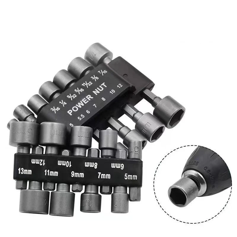 Mocny klucz nasadowy z wewnętrznym sześciokątem, klucz imbusowy z sześciokątnym uchwytem, przedłużka do wkrętarki, narzędzie do wkrętarki pneumatycznej