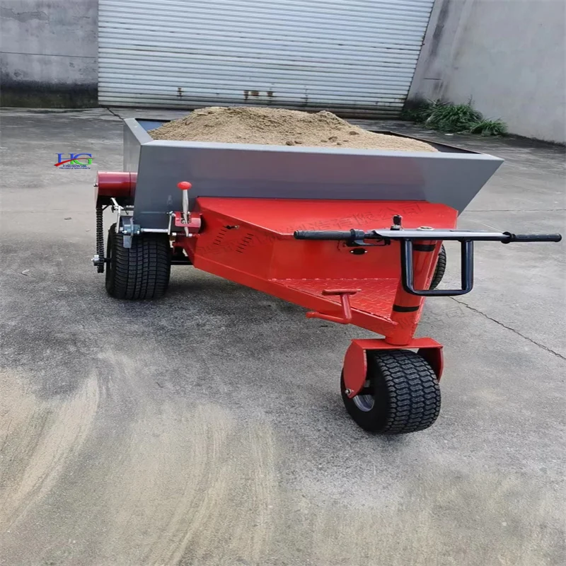 Electric car sand filling machine small sports lawn sand filling equipment park lawn car sand filling and combing machine