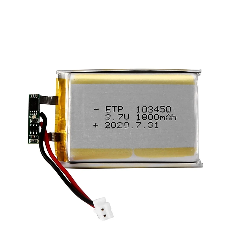 103450 3.7V 1800MAH Lipo Polymer Lithium Rechargeable Battery For MP3 GPS Navigator DVD Recorder Headset E-Book Camera