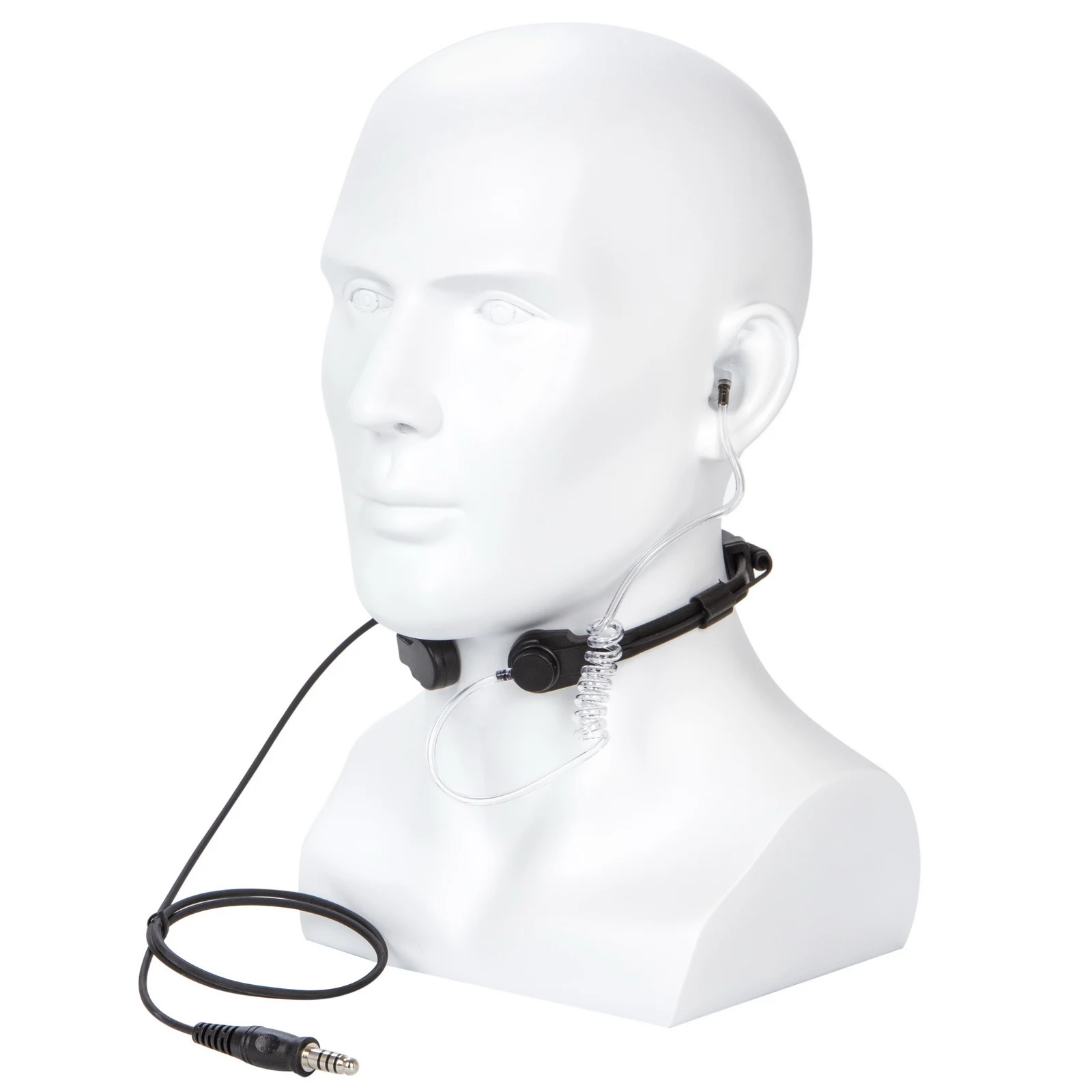 トランシーバーu94 pttヘッドセット,伸縮式スロート,ショックエアコンダクター,マイク,ラジオ,プラグ3.5mm