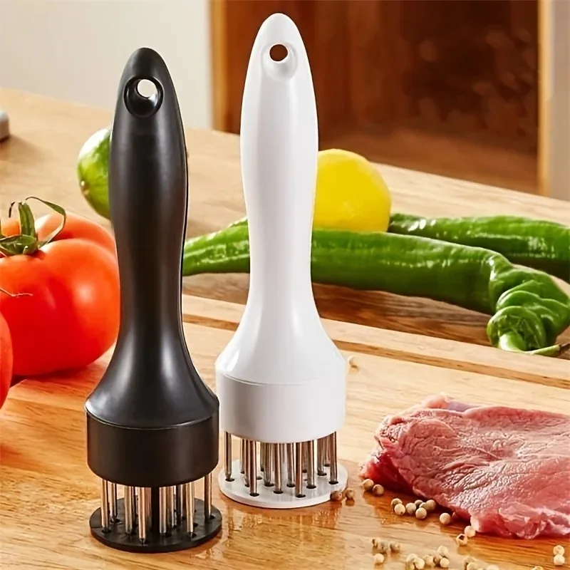 1PC Stainless Steel Steak Meat Tenderizer Hammer Loose Meat Needle Household Punching Daily Tendon Breaker Meat Inserting Needle