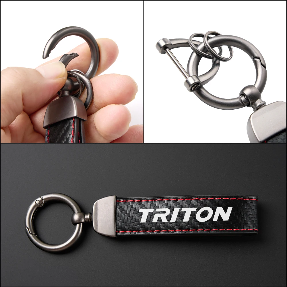 Car Keychain Keyring Auto Accessories For Mitsubishi Outlander Lancer 10 EX ASX Pajero L200 Colt Eclipse Ralliart Triton Delica