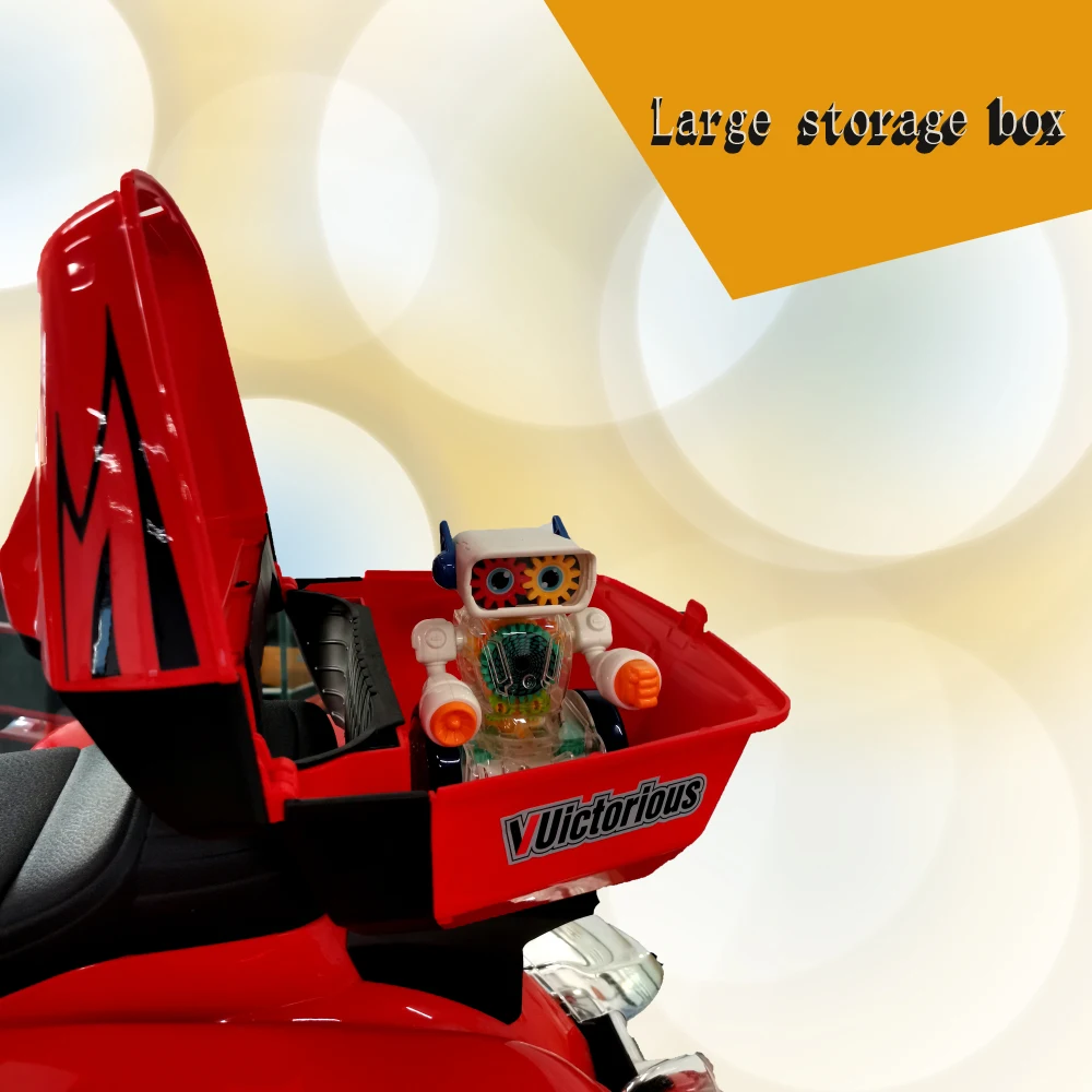 دراجة مغامرة ألتيميت 2 كيد! دراجة نارية كهربائية 12 فولت مع مفتاح تشغيل، محركات مزدوجة، 3 عجلات للسلامة، المصباح الأمامي والتخزين