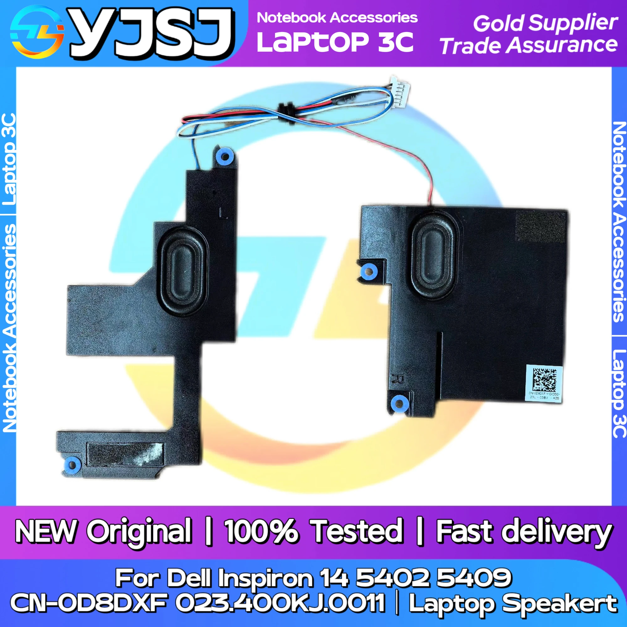 

Новый оригинальный аудиодинамик для ноутбука Dell Inspiron 14 5402 5409, встроенный динамик, звуковой сигнал CN-0D8DXF 023.400KJ.0011