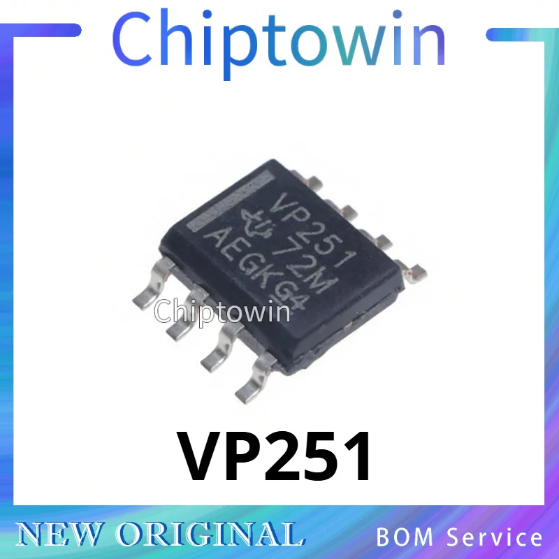 5/50/500 pcs VP251 SN65HVD251DR SOP-8 Transceiver IC Original In Stock W7