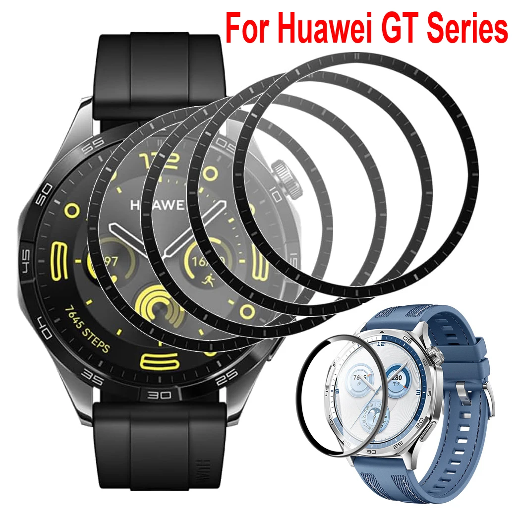 3D Film for Huawei Watch GT5Pro 4 3 2 2e Screen Protector Curved Edge Soft Protective Cover for Huawei GT5 46mm 41mm Accessories