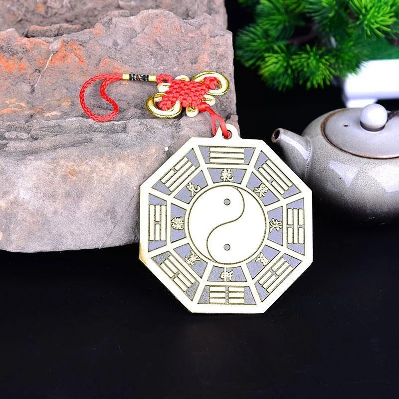 Pure Bagua For Home Entrance And Doorway, Copper , Tai Chi , Convex , Concave Mirror, Hanging Or