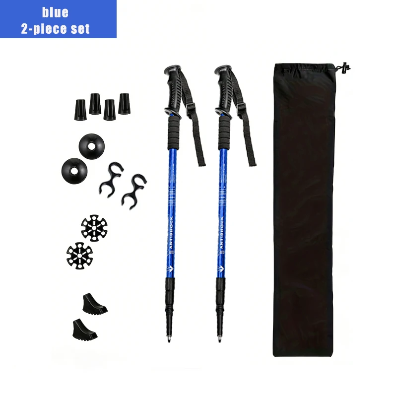 

Outdoor Mountaineering Cane, Comfortable Handle, Cane Suitable for Hiking -2-piece Set