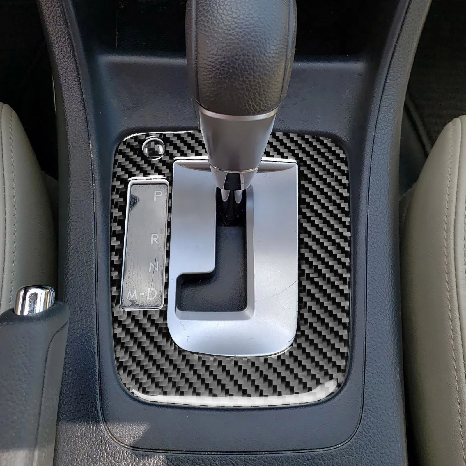 For Subaru Impreza 2012-2016 For XV Crosstrek 2013-2017 Carbon Fiber Interior Gear Shift Panel Outer Frame Accessories Sticker