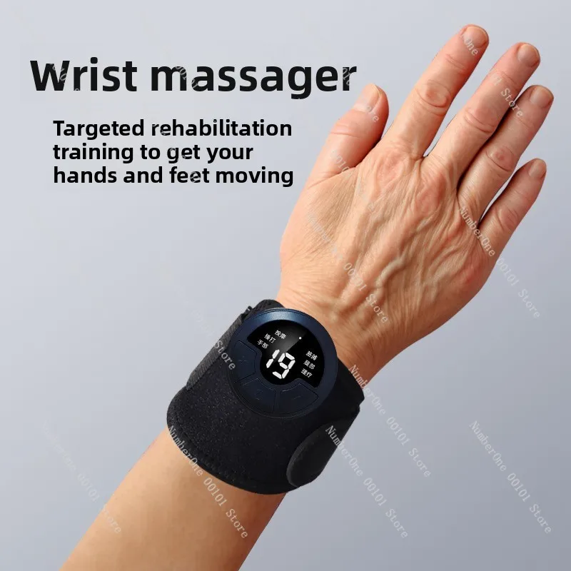 Wireless Multifunctional Wrist Massager Hand Calf General Joint Sprain Pain Strain Charging Physiotherapy Device