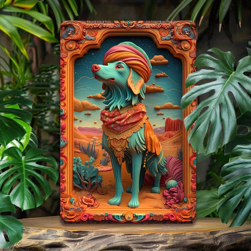 

Happy Weimaraner Vintage Aluminum Wall Art - Durable Metal Sign for Home, Office Decor - Easy Install, 8X12 in/12X18 in 1pc