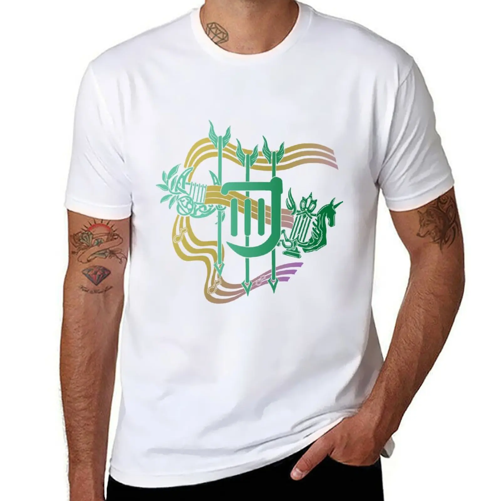 

Style] Bard Symbol Job FFXIV [FF T-Shirt Comfortable Daily Wear Tee