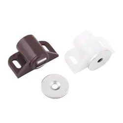 ABS Round Magnetic Door Catches Latch, Cabinet & Furniture Shutter Magnetic Catch Closer for Cupboards, Drawers, Closet