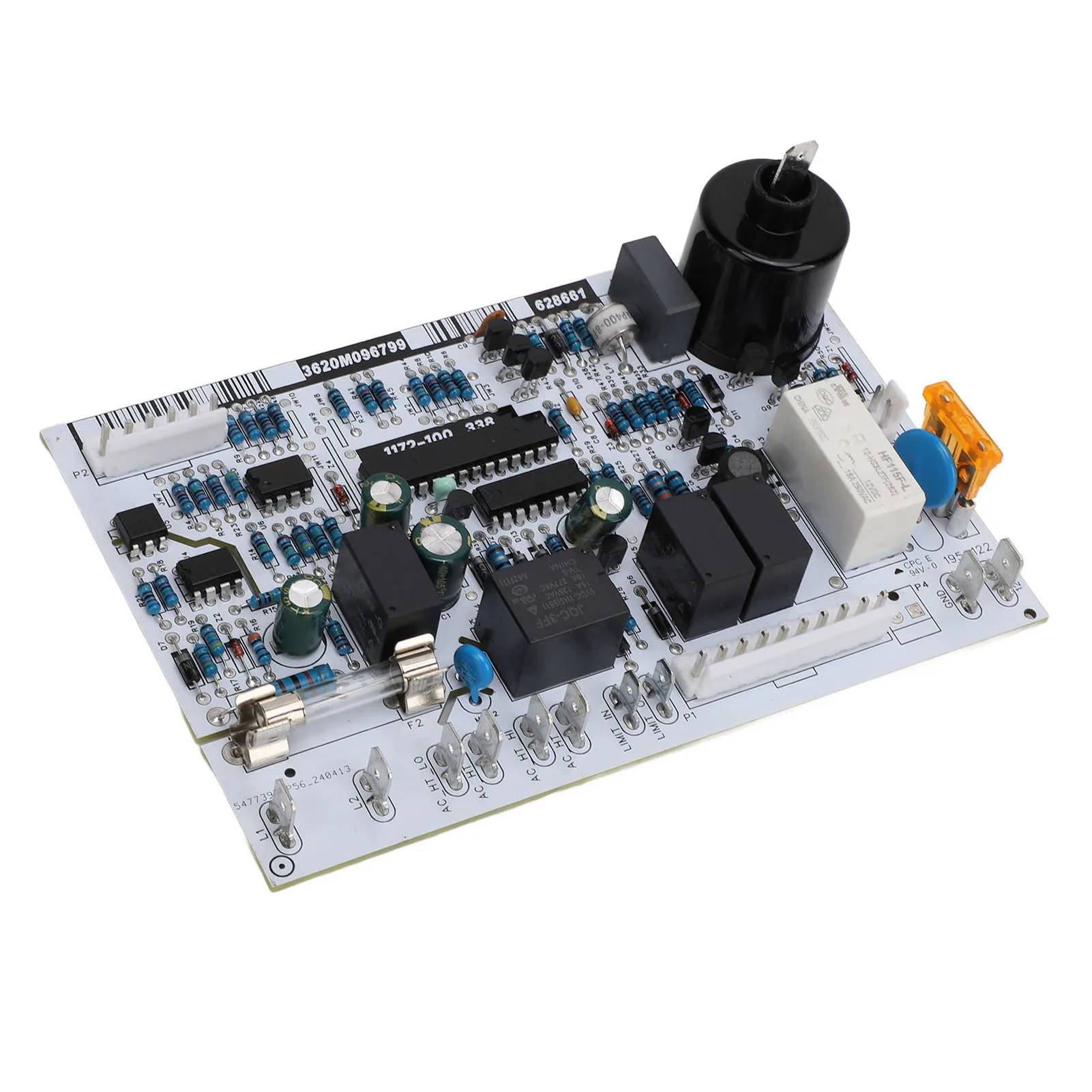 Power Circuit Control Board RV Refrigerator Power Circuit Board Easy Install Flame Retardant 628661 for N1095 1200 1210 Series