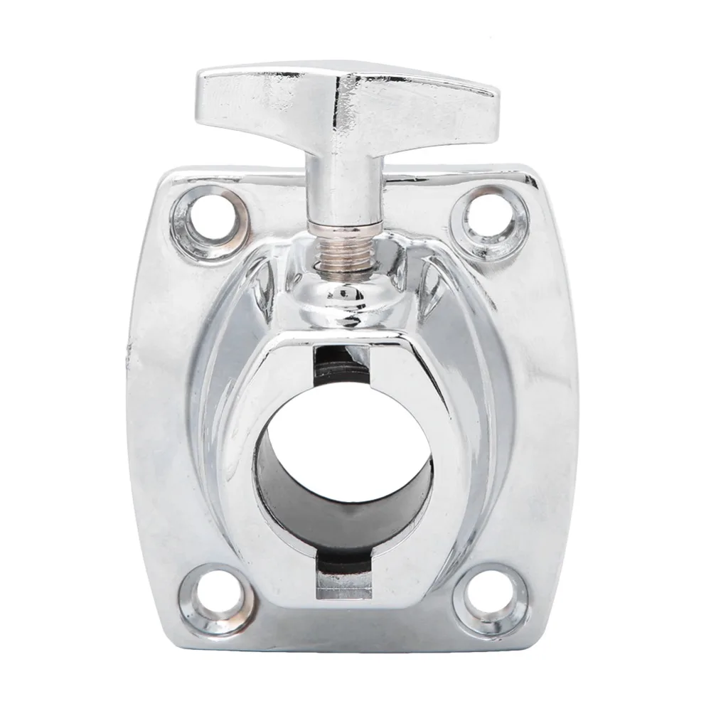 ​Zinc Alloy Drum Kit Holder Base Plate​ Clamp Mounts​ ​Secure Mounting​ ​Cymbal Holder Clamp ​Silver