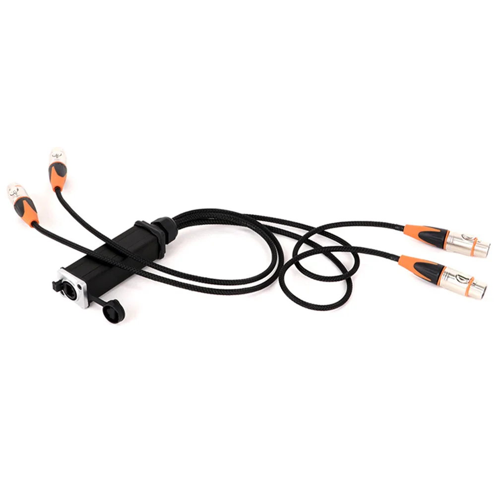 Imagem -06 - Multi Network Breakout Cabo de Áudio Impermeável Rj45 a Canais 3pins Xlr Extensão de Rede Palco Estúdio Gravação 1pc por Conjunto