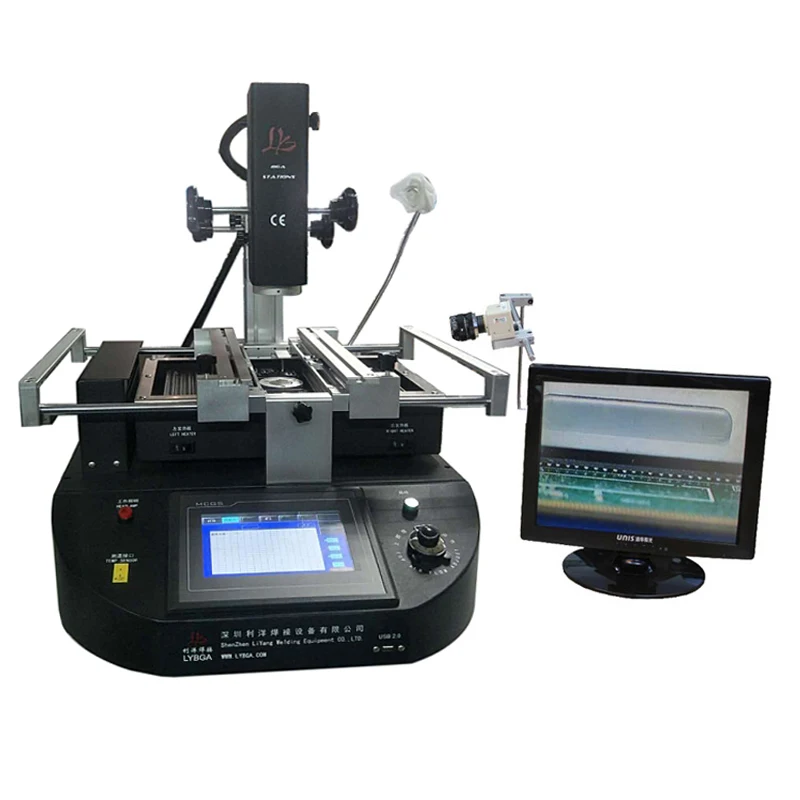 LY-R5830 R5830C Touch Screen BGA Rework Machine Soldering Station Hot air 3 Zones for Laptop Motherboard Chip Repair 4500W