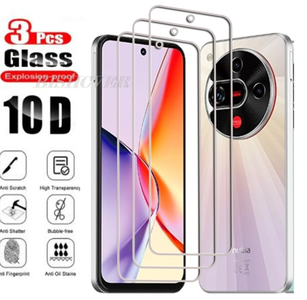 3 قطعة الزجاج المقسى ل ZTE Nubia Focus 2 5G 6.7 "Nubia Focus 2 5G Focus2 واقي للشاشة فيلم الزجاج المقسى