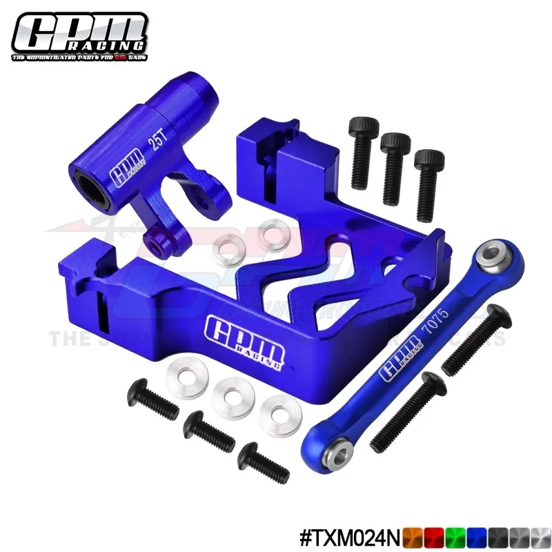 GPM mocowanie aluminiowy serwomechanizm + drążek + 25T serwo klakson do TRAXXAS X-Maxx 6S/8S