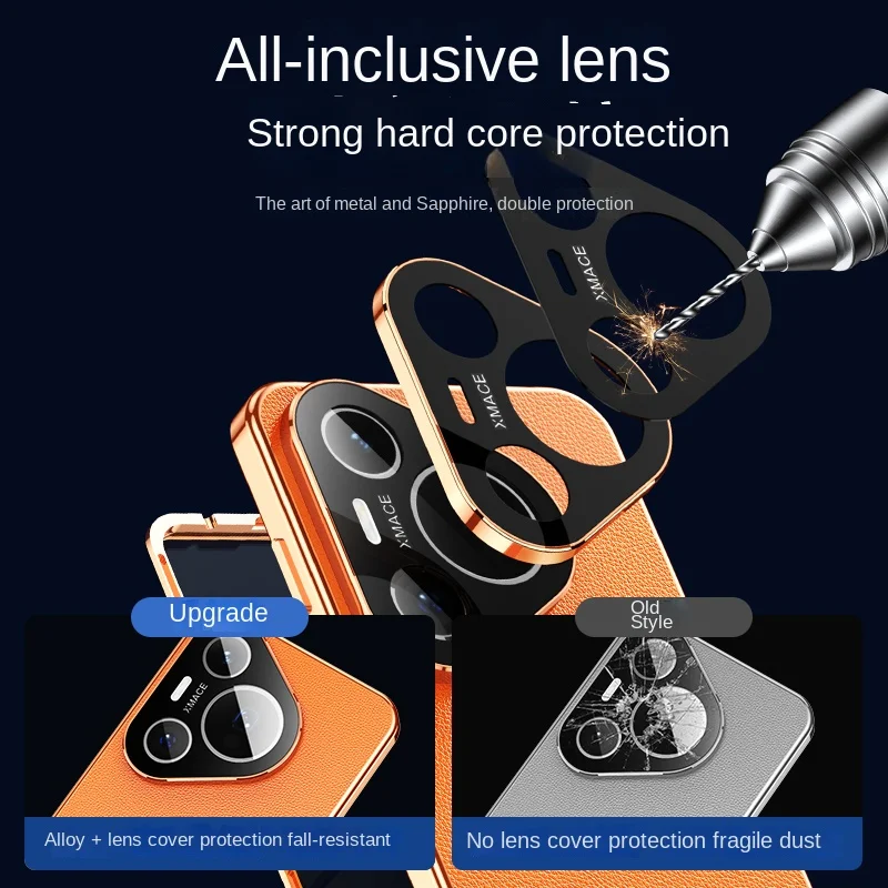 Per Huawei Pura 70 Pro HBN LX9 Custodia 360 Protezione completa Frontale Custodia in vetro trasparente Cover posteriore in pelle PU per Huawei Pura 70 Pro Plus