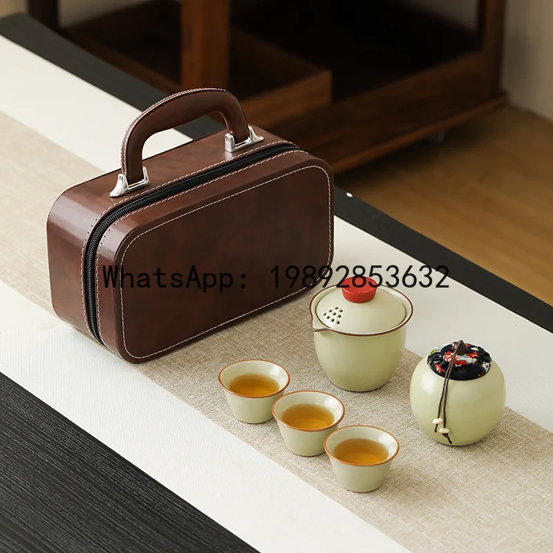 HYS tea set outdoor set ceramic express cup company event souvenir