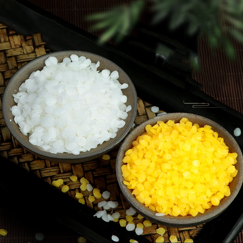 500/1000g Yellow White Beeswax Granules DIY Aromatherapy Candle Lipstick Manufactured From Raw Materials