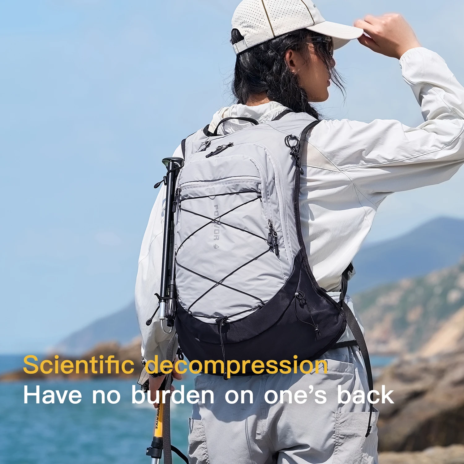 EPOL Large‑Size Adventure‑Style Outdoor Backpack Lightweight Packable Water‑Resistant Short Trip Travel Hiking Backpack 3100-07